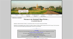 Desktop Screenshot of mattishall-village.co.uk