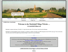 Tablet Screenshot of mattishall-village.co.uk